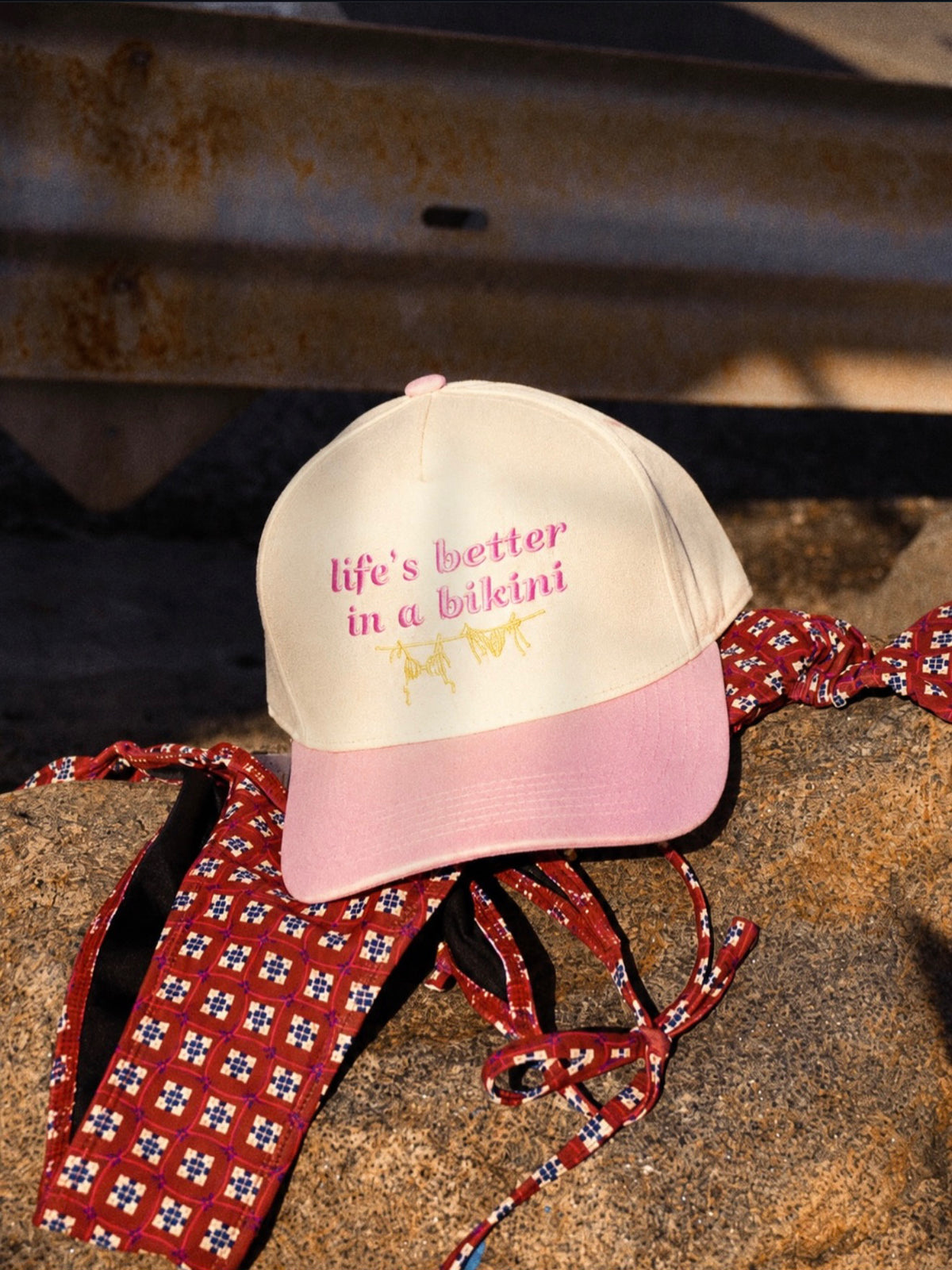 Life’s better in a bikini trucker hat