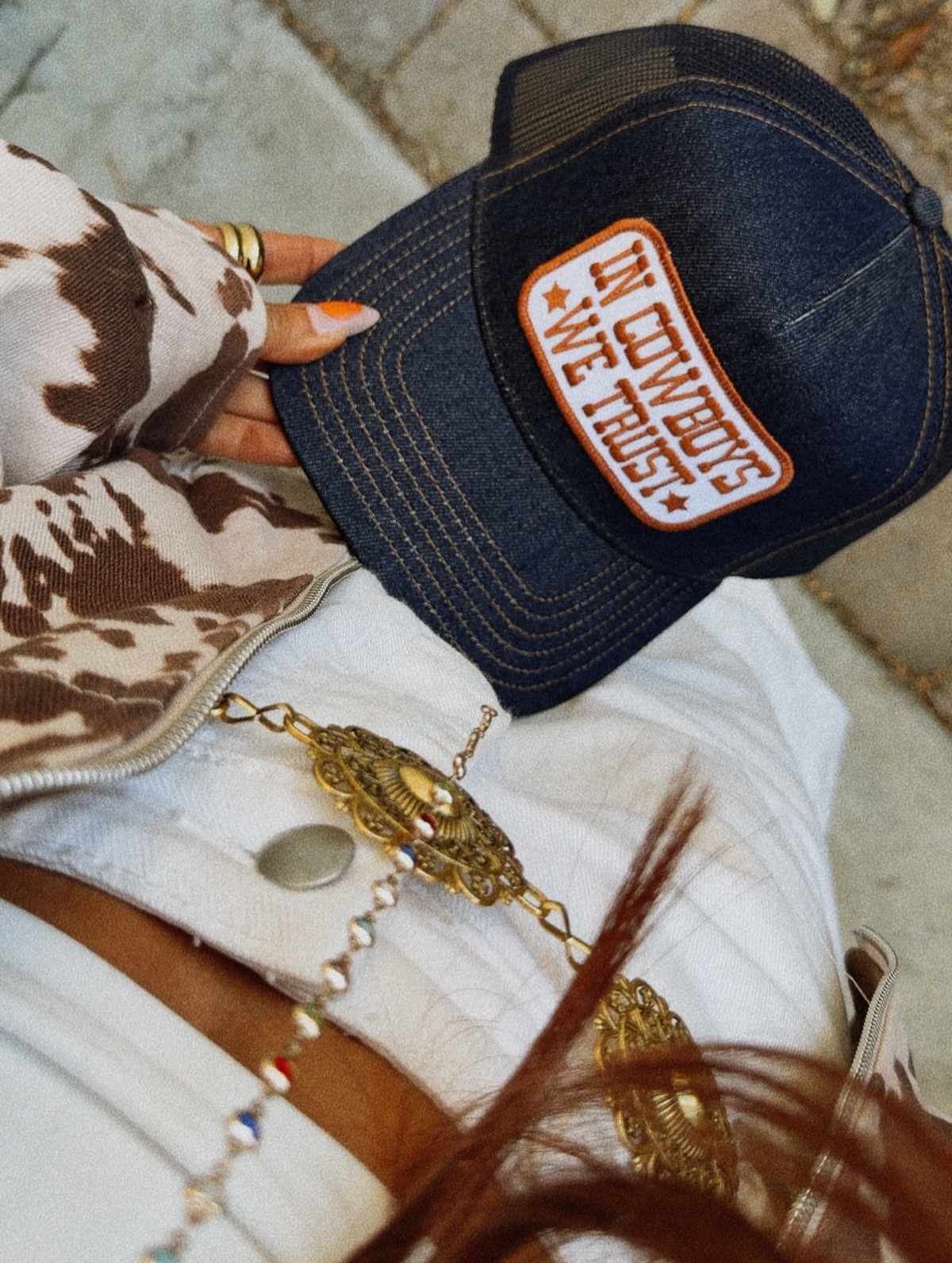 In Cowboys We Trust Trucker Hat