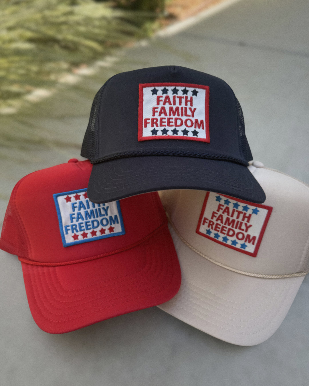 Faith Family Freedom Patch Hat