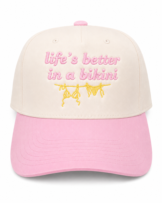 Life’s better in a bikini trucker hat