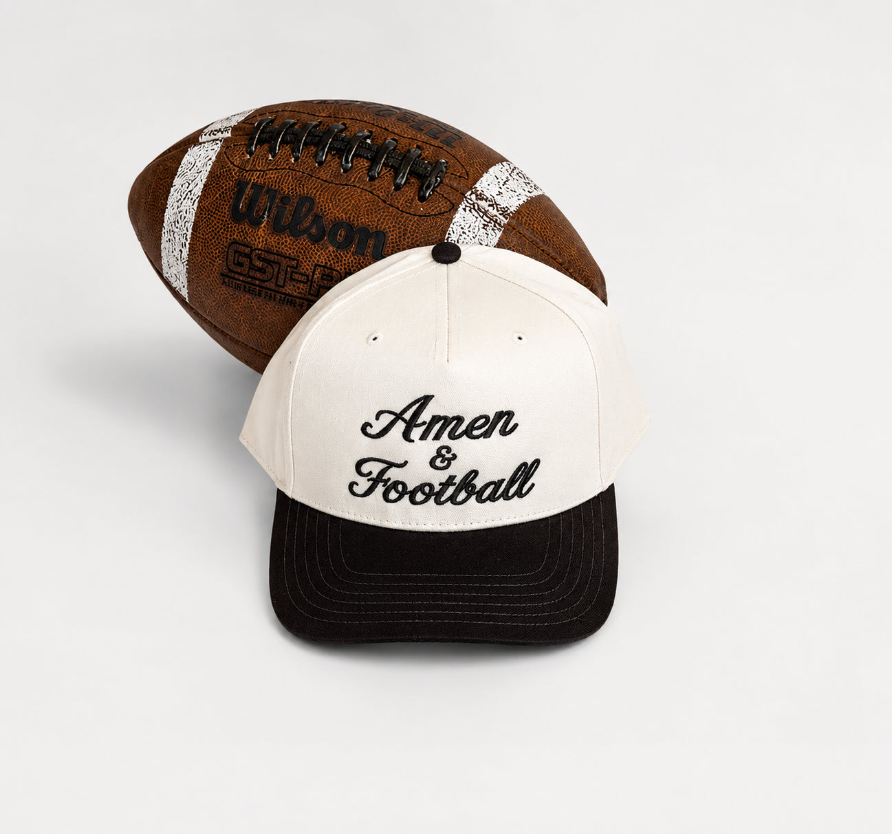 Amen & Football Trucker Hat